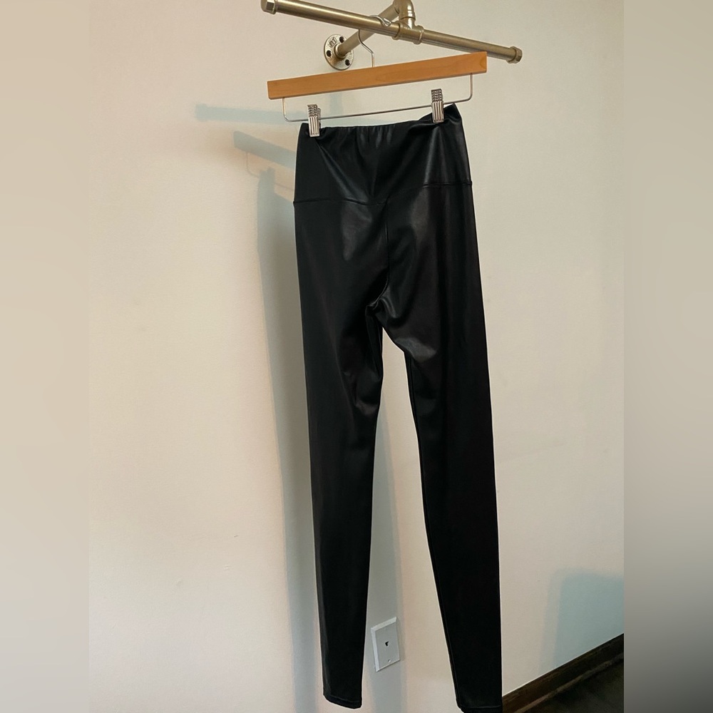 Aritzia pleather leggings
